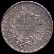 10 francs 1965